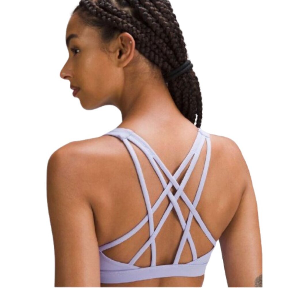 Women's 12 Lululemon Free to Be Serene Bra *Light Support, C/D Cup Lilac Smoke
